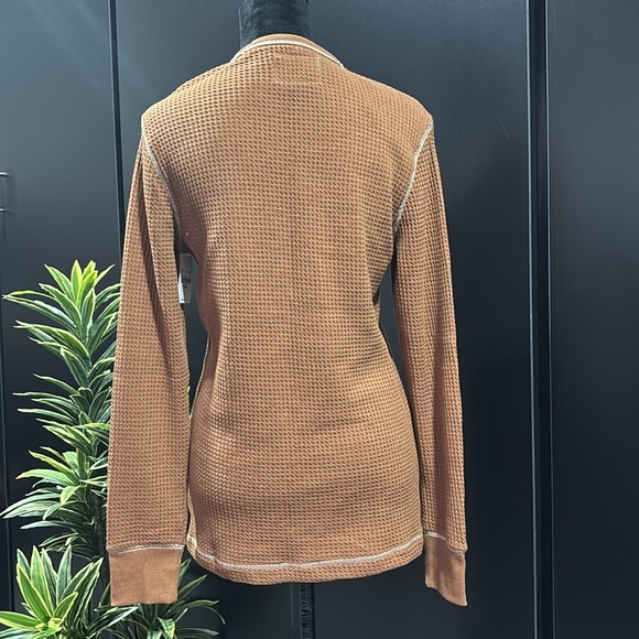 UpWest Waffle Knit Thermal,round neck,exposed seam,fitted cuffs,long sleeve,warm - Picture 4 of 9